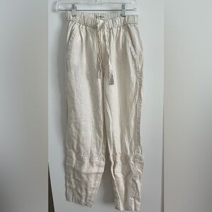 Everlane Cream Drawstring Pants